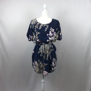 Express Navy Floral Dress